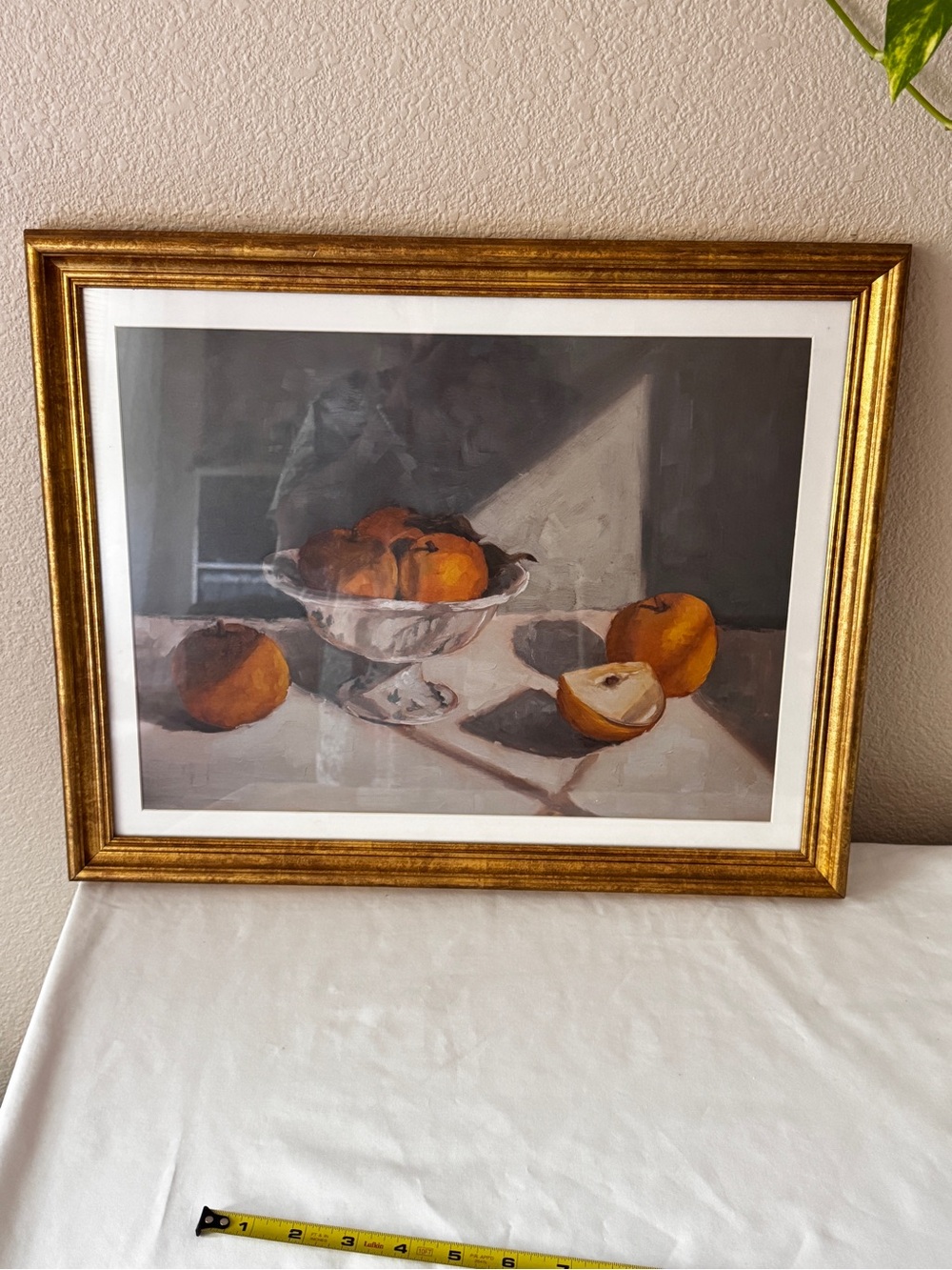 Still Life Fruit Print in Gold Frame - Unbranded